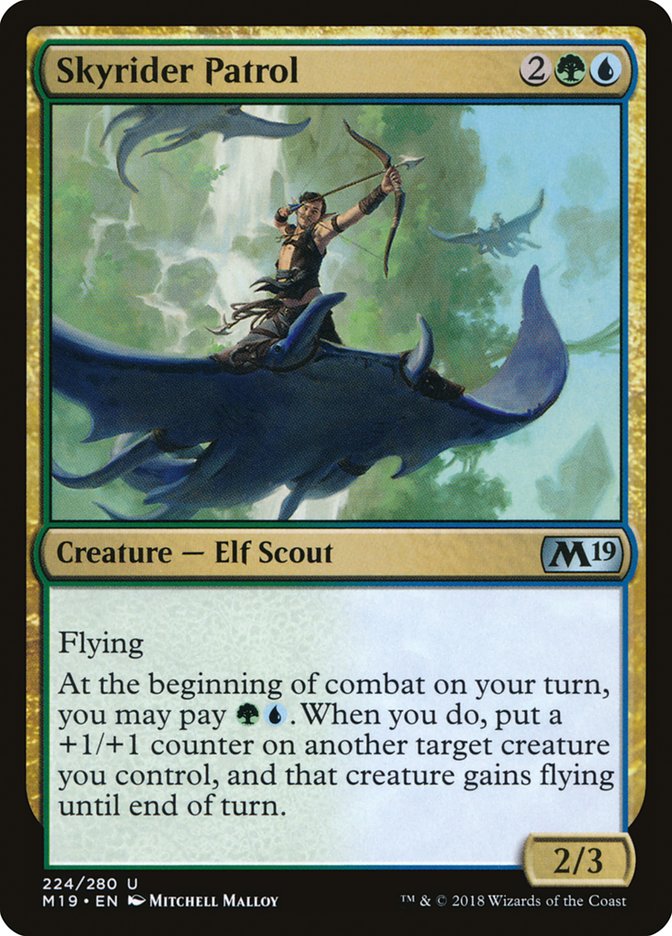 Skyrider Patrol 224/280 (Core Set 2019)  - Foil