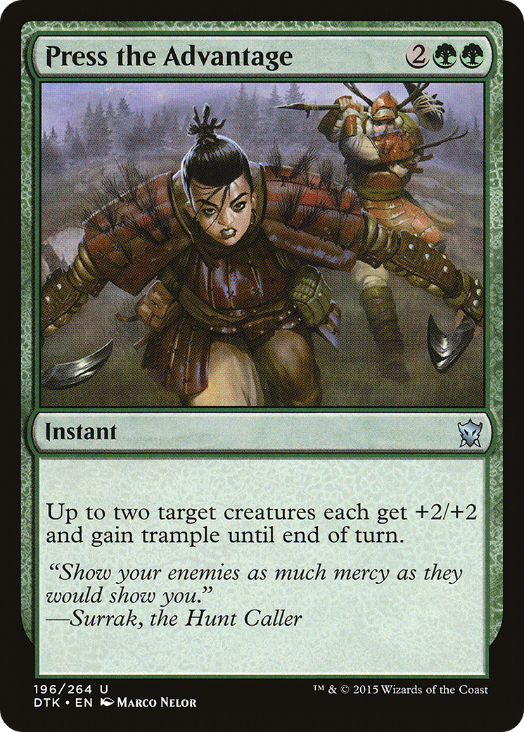 Press the Advantage [Dragons of Tarkir] Foil