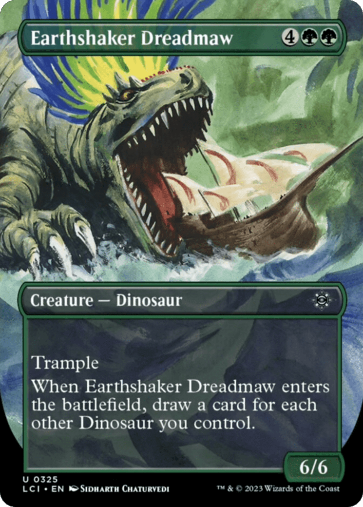 Earthshaker Dreadmaw (Borderless) [The Lost Caverns of Ixalan] Foil