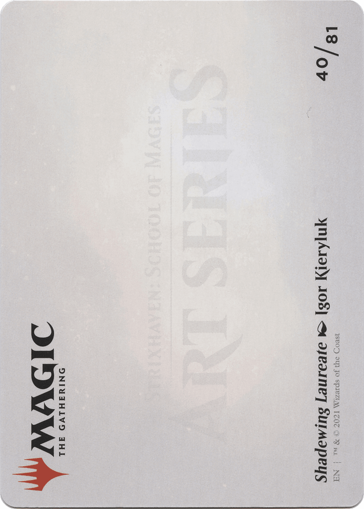 Shadewing Laureate // Shadewing Laureate (ASTX-040) - Strixhaven Art Series (Borderless)