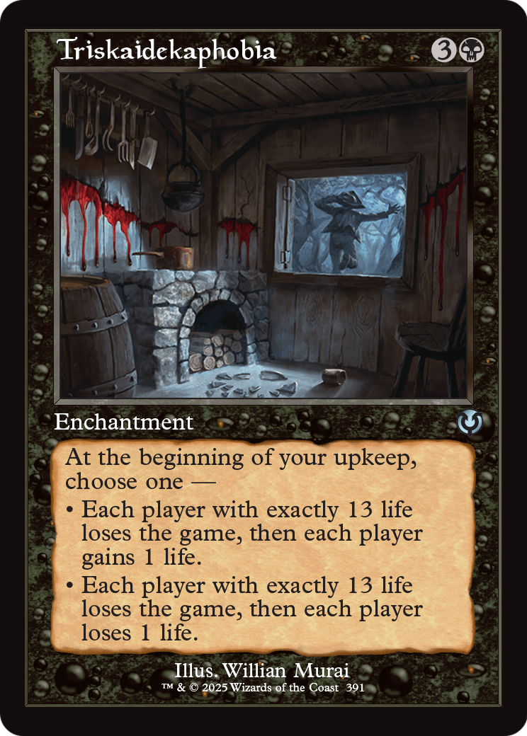 Triskaidekaphobia (Retro Frame) (-391) [Innistrad Remastered]  Foil