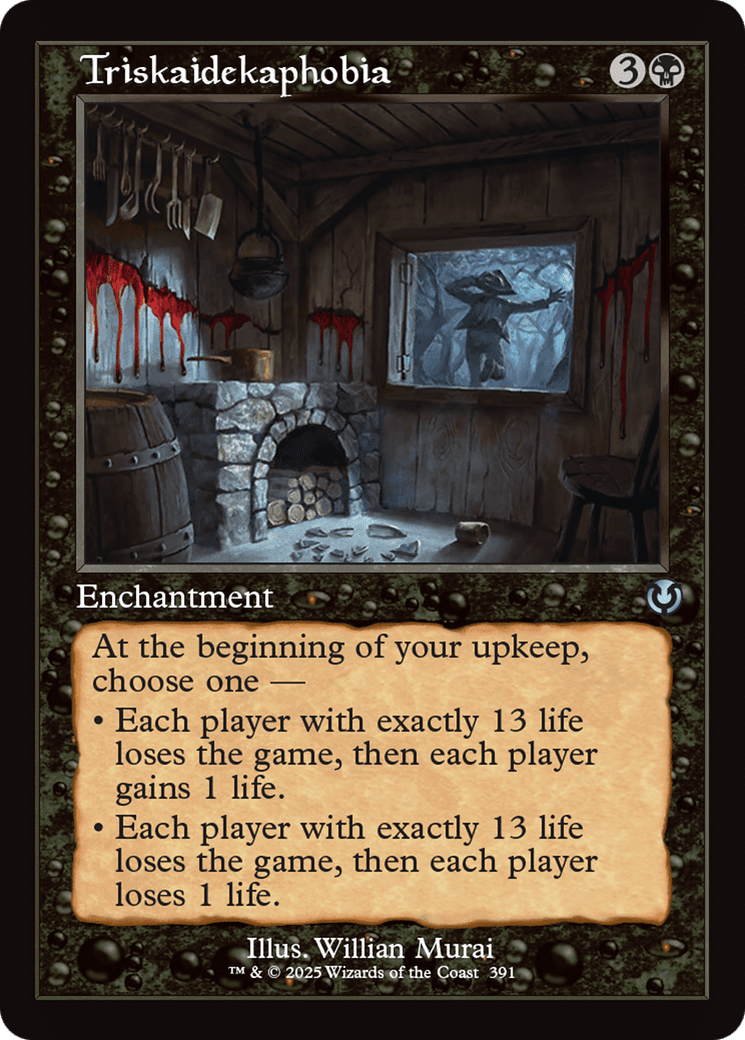 Triskaidekaphobia (Retro Frame) (-391) [Innistrad Remastered]  Foil