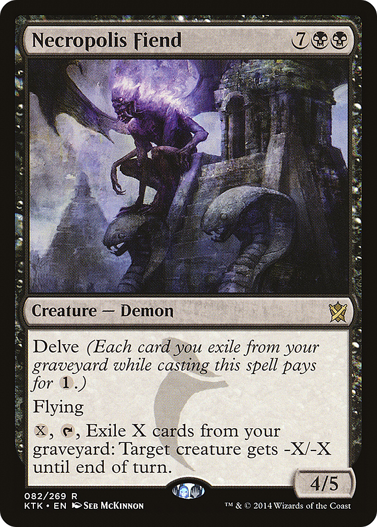 Necropolis Fiend [Khans of Tarkir] Foil