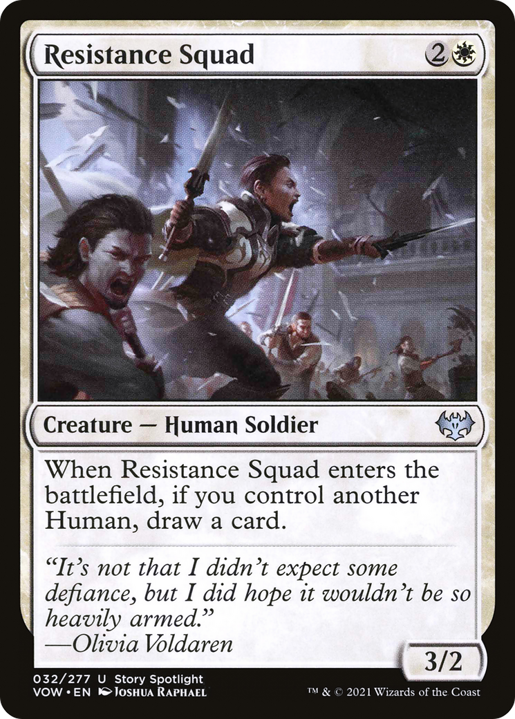 Resistance Squad [Innistrad: Crimson Vow] Foil