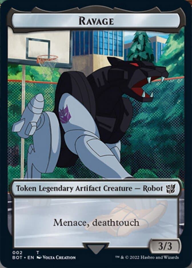 Powerstone // Ravage Double-Sided Token [The Brothers' War Tokens] Foil