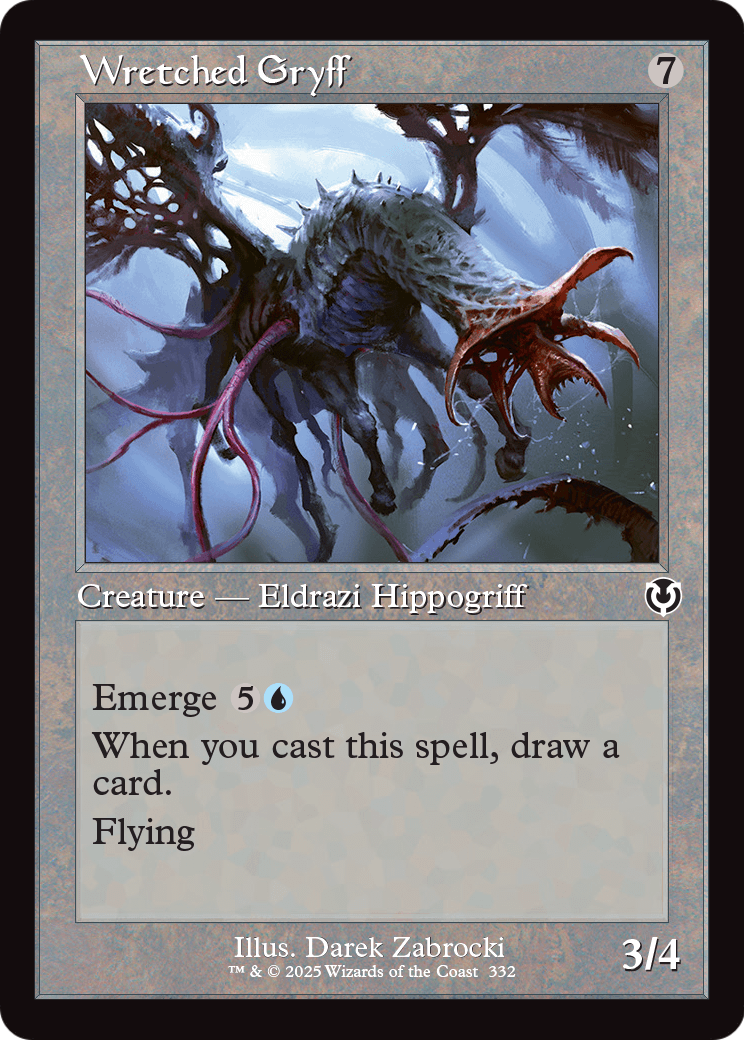 Wretched Gryff (Retro Frame) (-332) [Innistrad Remastered]  Foil