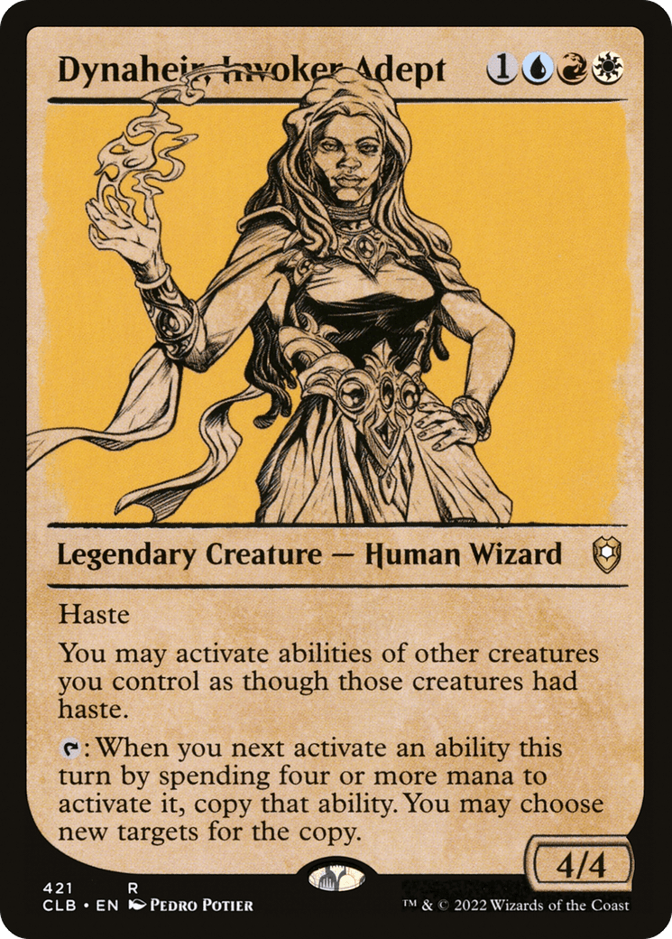 Dynaheir, Invoker Adept (Showcase) [Commander Legends: Battle for Baldur's Gate] Foil