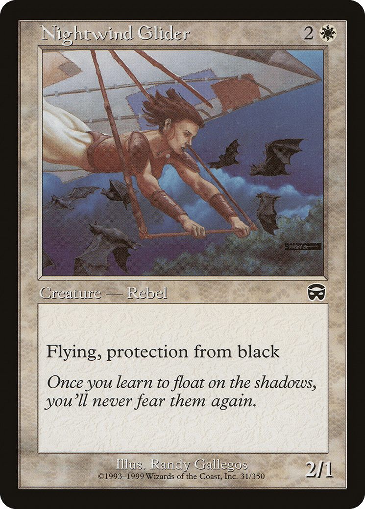 Nightwind Glider [Mercadian Masques] Foil
