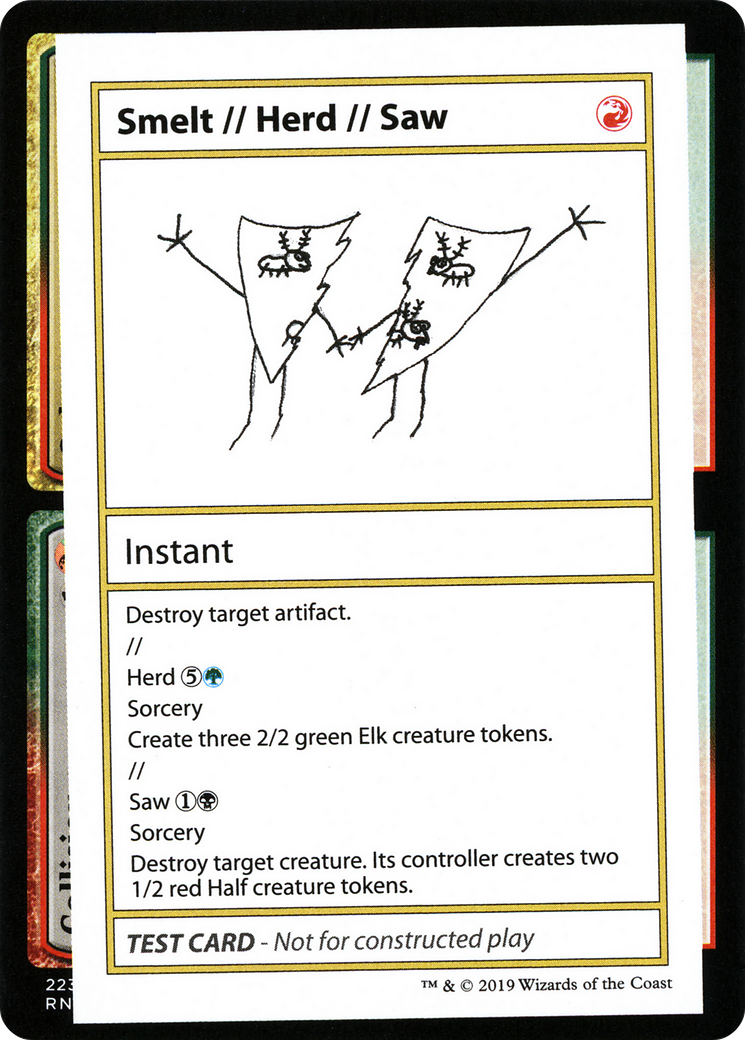 Smelt // Herd // Saw (CMB2-100) - Mystery Booster Playtest Cards 2021