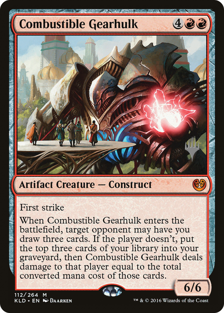Combustible Gearhulk (Promo Pack) [Kaladesh Promos] Foil