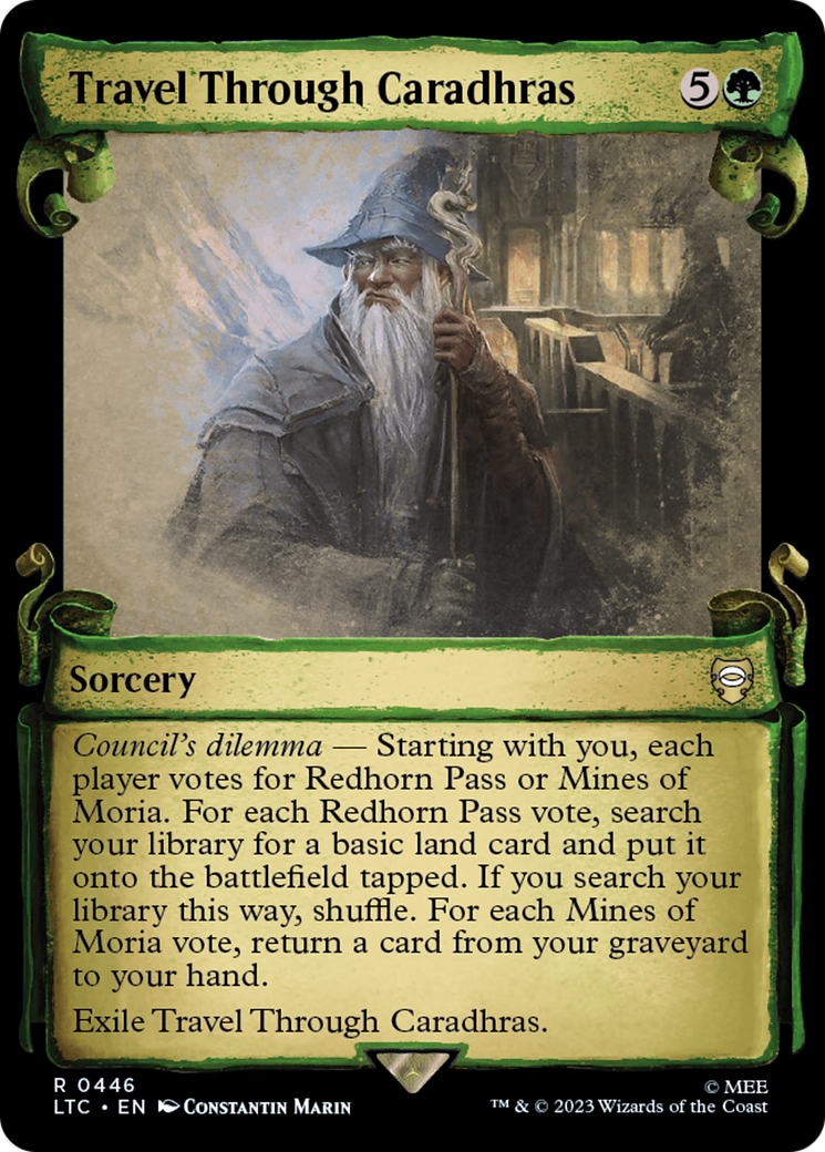 Travel Through Caradhras [The Lord of the Rings: Tales of Middle-Earth Commander Showcase Scrolls] Foil