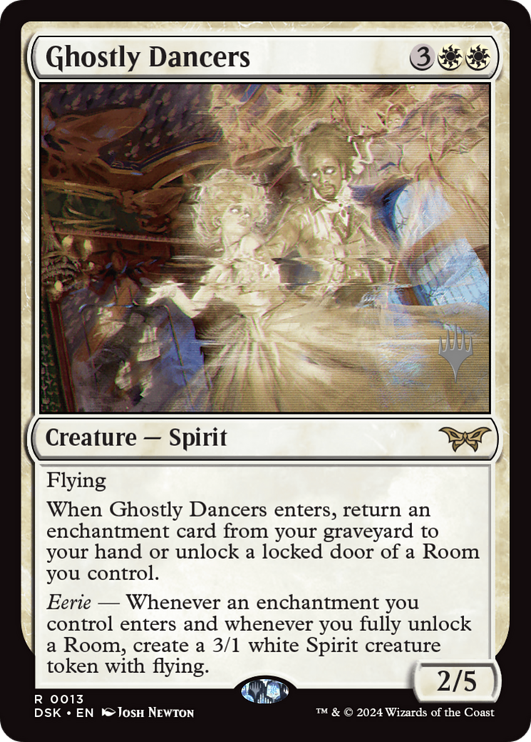 Ghostly Dancers [Duskmourn: House of Horror Promos] Foil