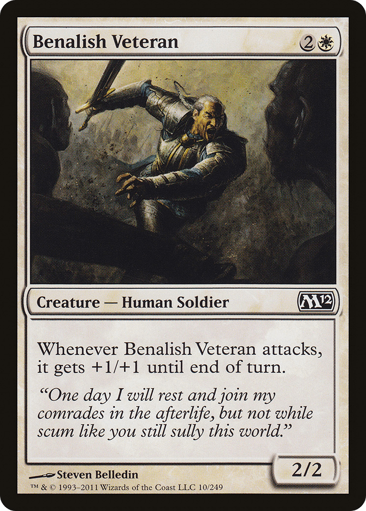 Benalish Veteran [Magic 2012] Foil
