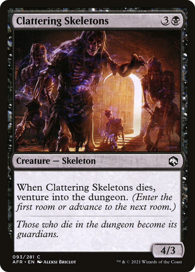 Clattering Skeletons [Dungeons & Dragons: Adventures in the Forgotten Realms] Foil