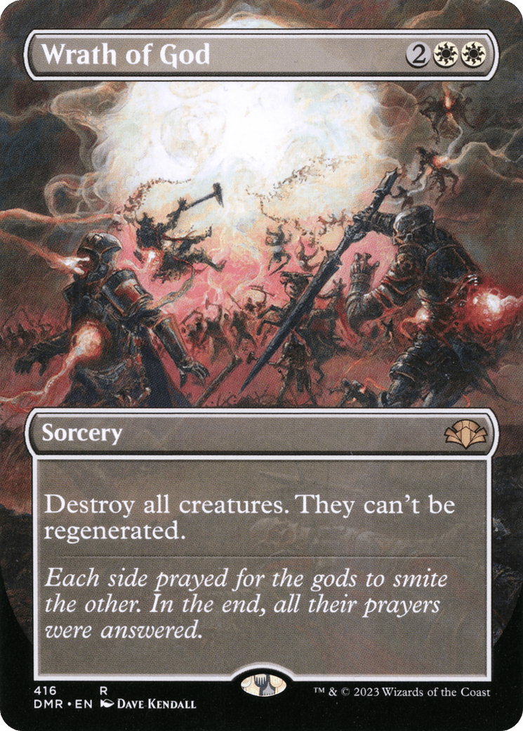 Wrath of God (Borderless Alternate Art) [Dominaria Remastered] Foil