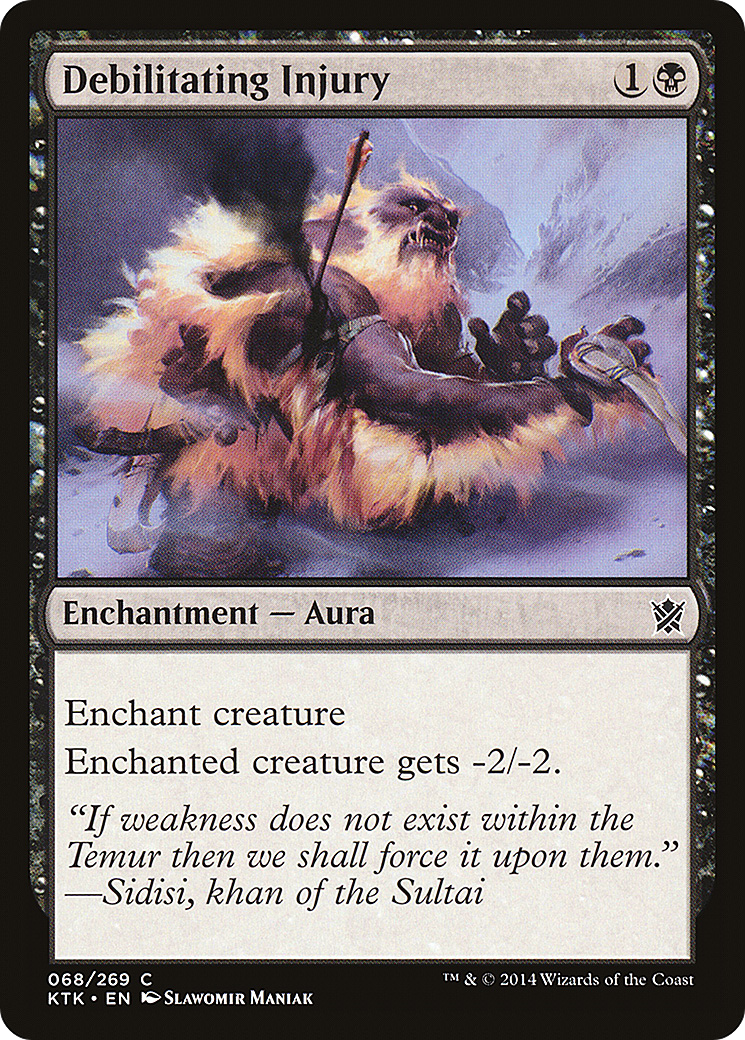 Debilitating Injury [Khans of Tarkir] Foil