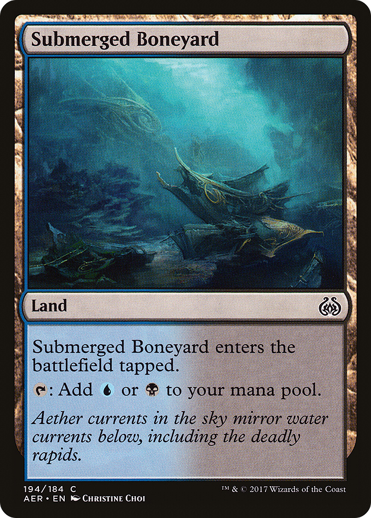 Submerged Boneyard (194) [Aether Revolt]  Foil