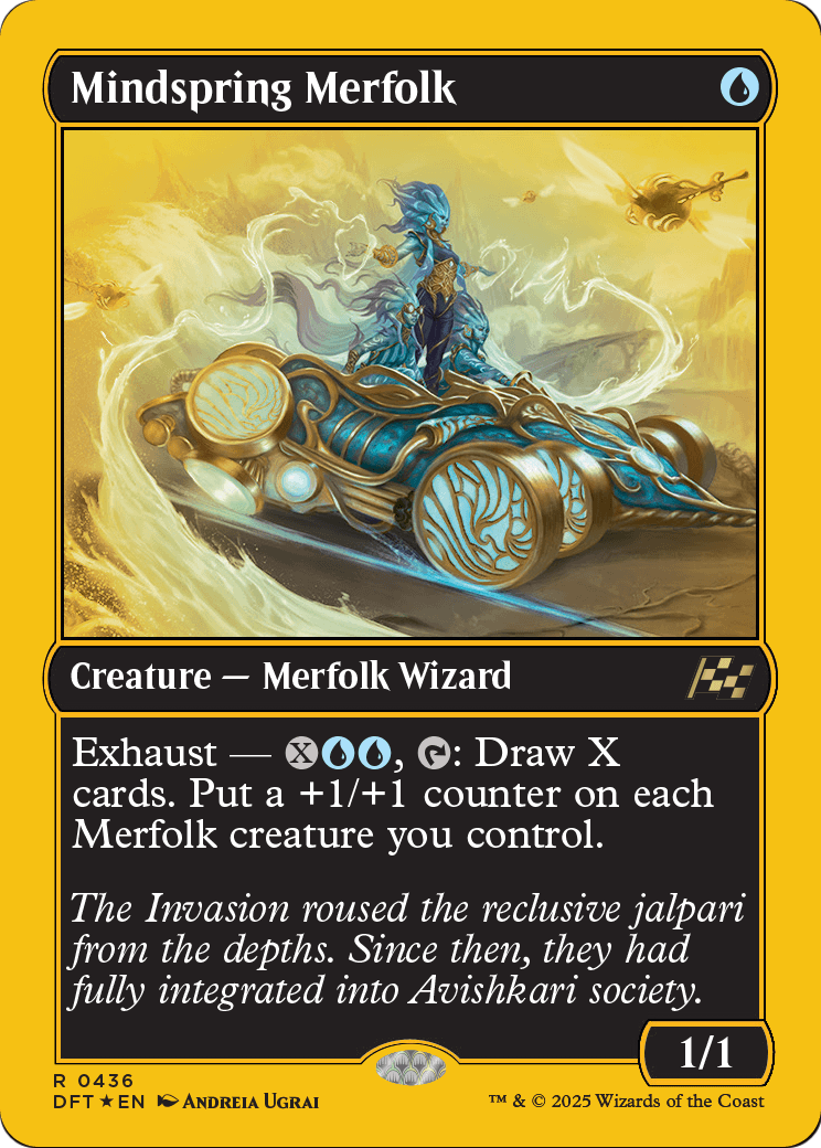 Mindspring Merfolk |  Foil (436) [Aetherdrift]