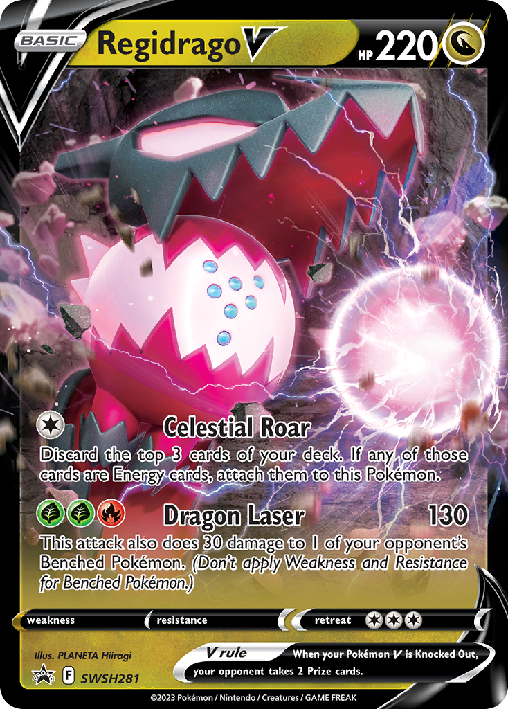 Regidrago V SWSH281 SWSH281- Jumbo Cards Holofoil