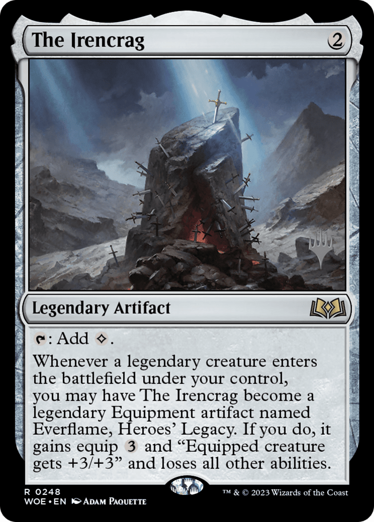 The Irencrag (Promo Pack) [Wilds of Eldraine Promos] Foil