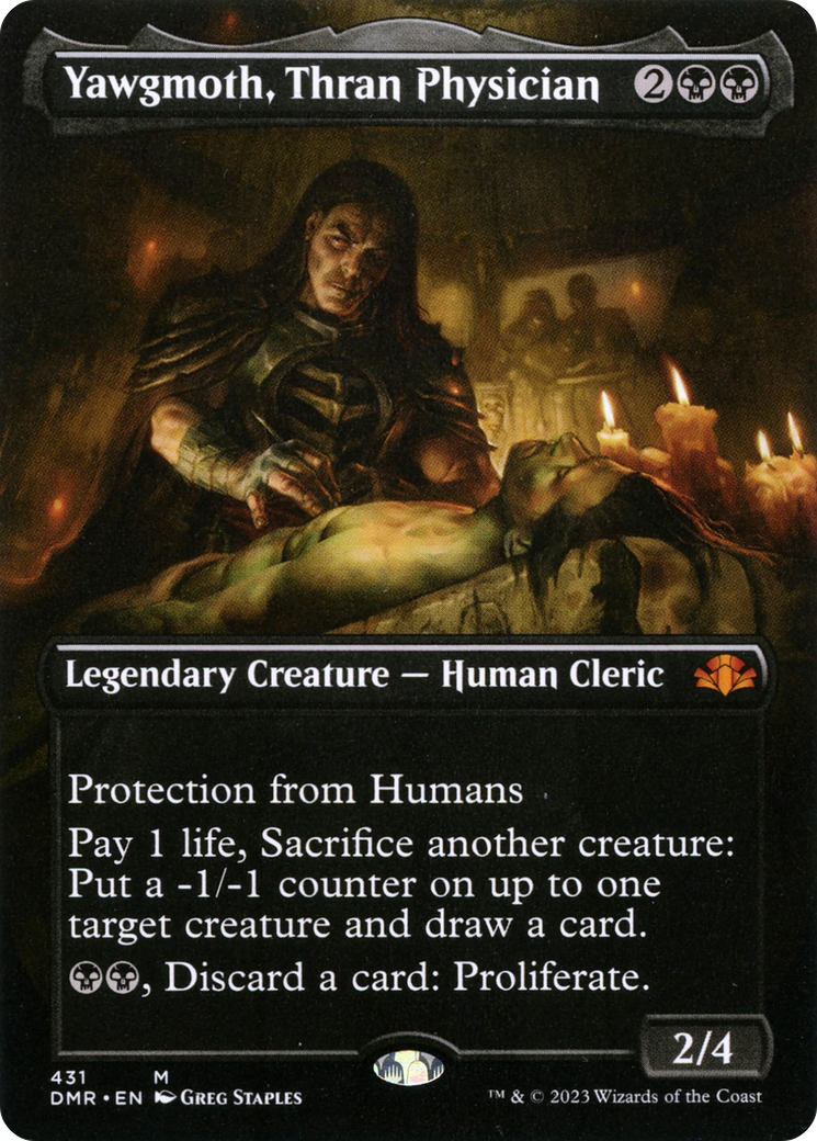 Yawgmoth, Thran Physician (Borderless Alternate Art) [Dominaria Remastered] Foil