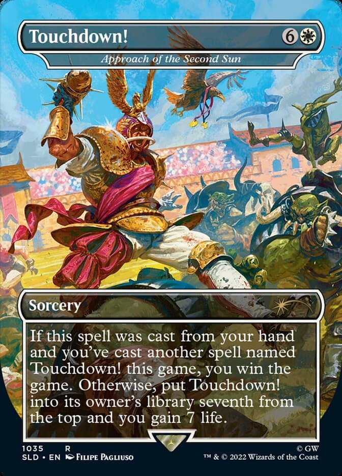 Touchdown! - Approach of the Second Sun (Borderless) [Secret Lair Drop Series] Foil