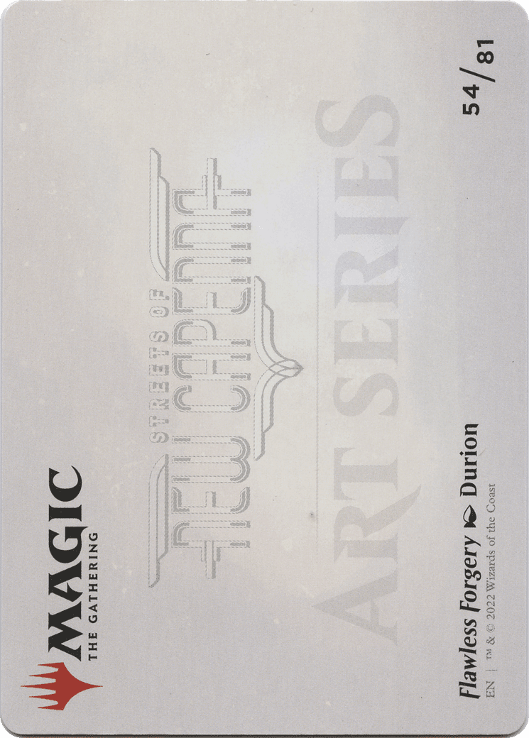 Flawless Forgery // Flawless Forgery (ASNC-054) - New Capenna Art Series (Borderless)