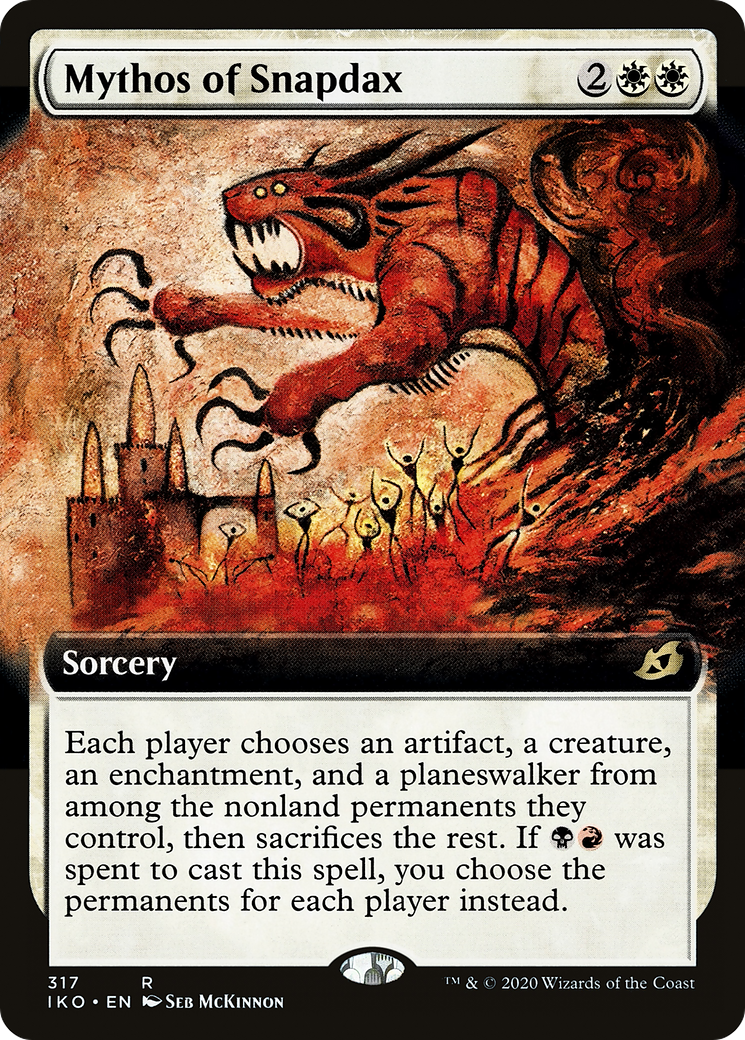 Mythos of Snapdax (Extended Art) [Ikoria: Lair of Behemoths] Foil
