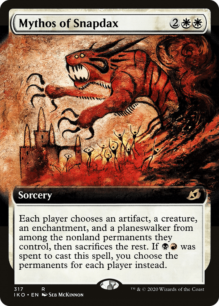 Mythos of Snapdax (Extended Art) [Ikoria: Lair of Behemoths] Foil