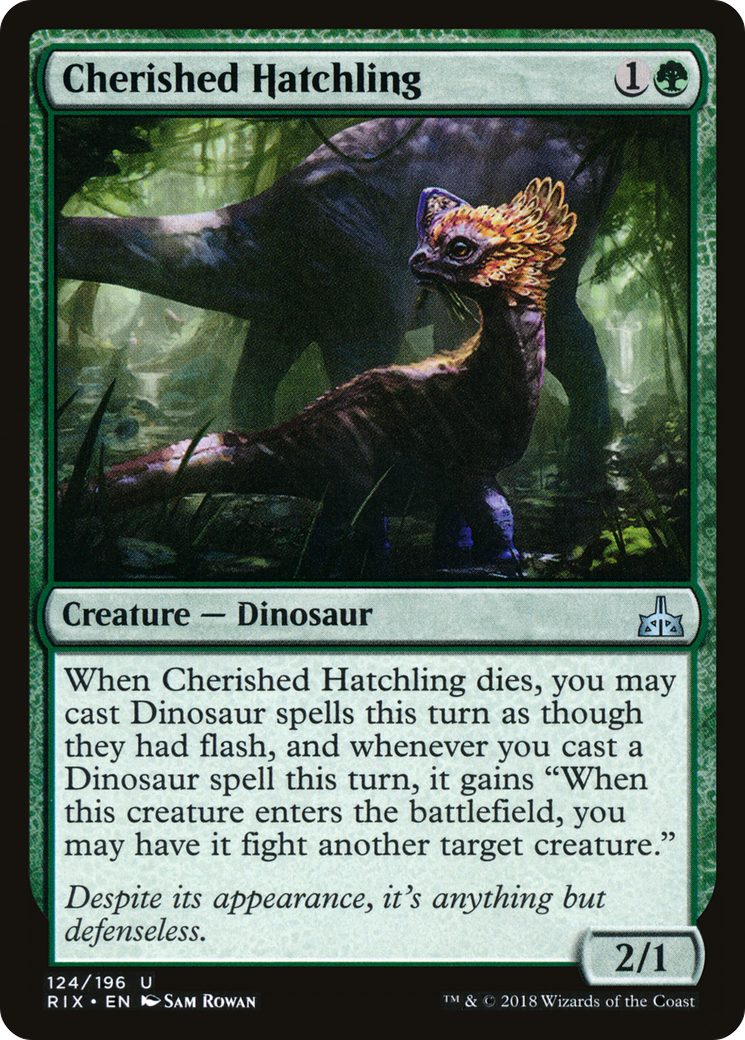 Cherished Hatchling [Rivals of Ixalan] Foil