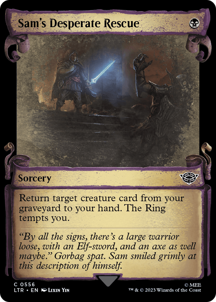 Sam's Desperate Rescue [The Lord of the Rings: Tales of Middle-Earth Showcase Scrolls] Foil