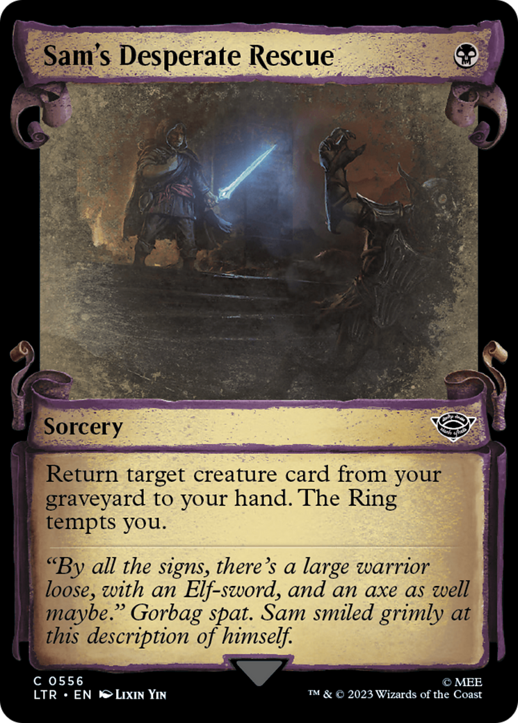 Sam's Desperate Rescue [The Lord of the Rings: Tales of Middle-Earth Showcase Scrolls] Foil