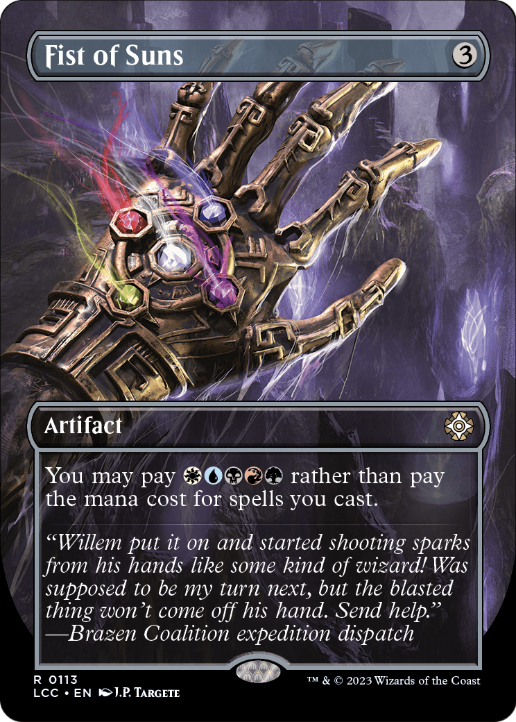 Fist of Suns (Borderless) [The Lost Caverns of Ixalan Commander] Foil