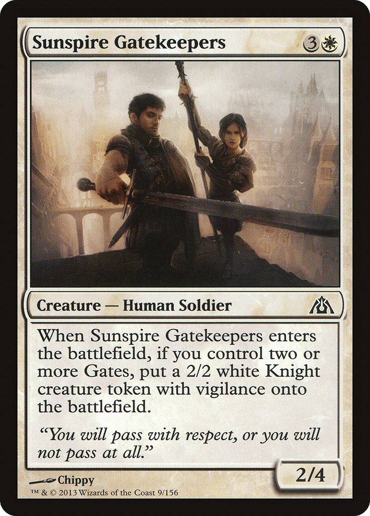 Sunspire Gatekeepers [Dragon's Maze] Foil