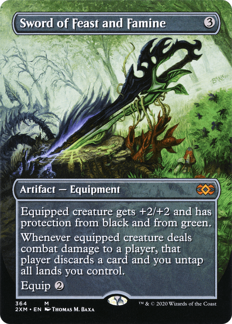 Sword of Feast and Famine (Toppers) [Double Masters] Foil