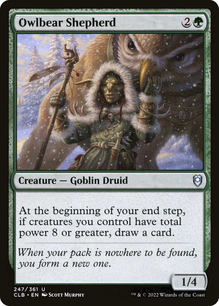Owlbear Shepherd [Commander Legends: Battle for Baldur's Gate] Foil