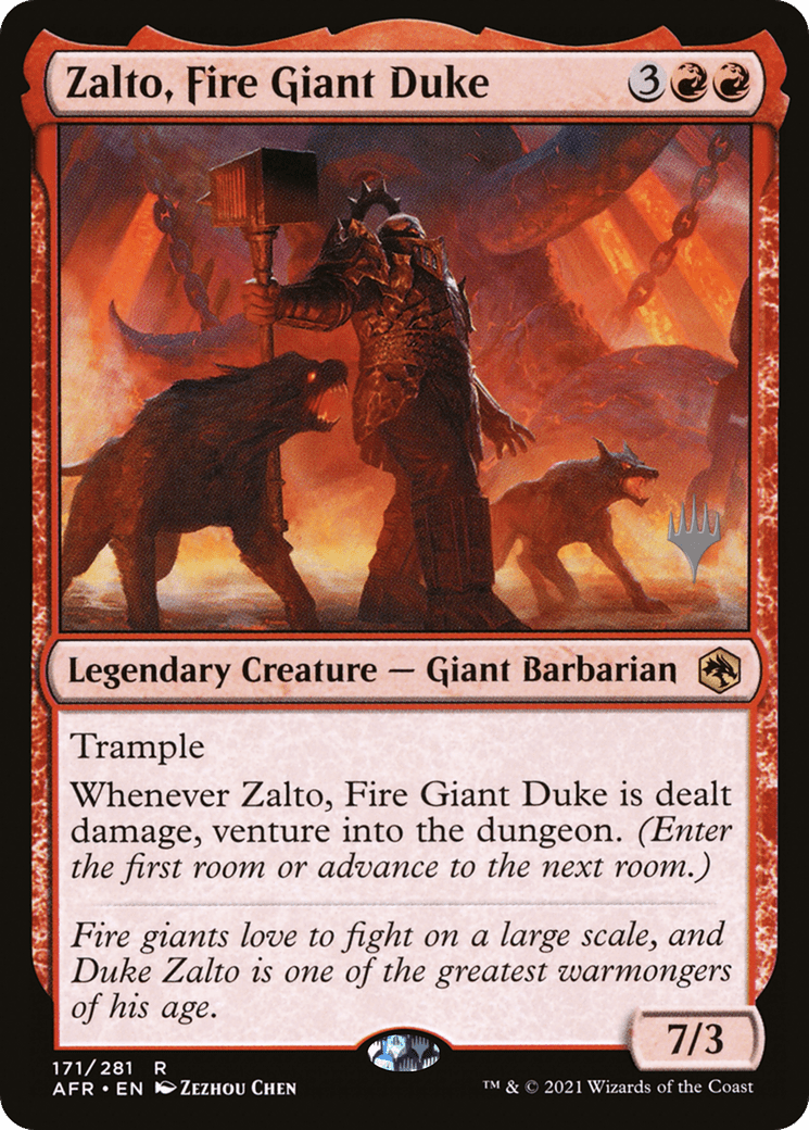Zalto, Fire Giant Duke (Promo Pack) [Dungeons & Dragons: Adventures in the Forgotten Realms Promos] Foil