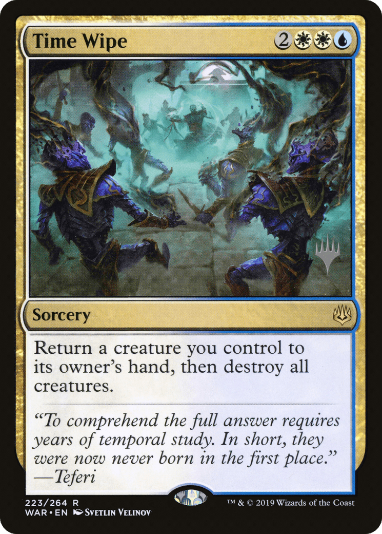Time Wipe (Promo Pack) [War of the Spark Promos] Foil