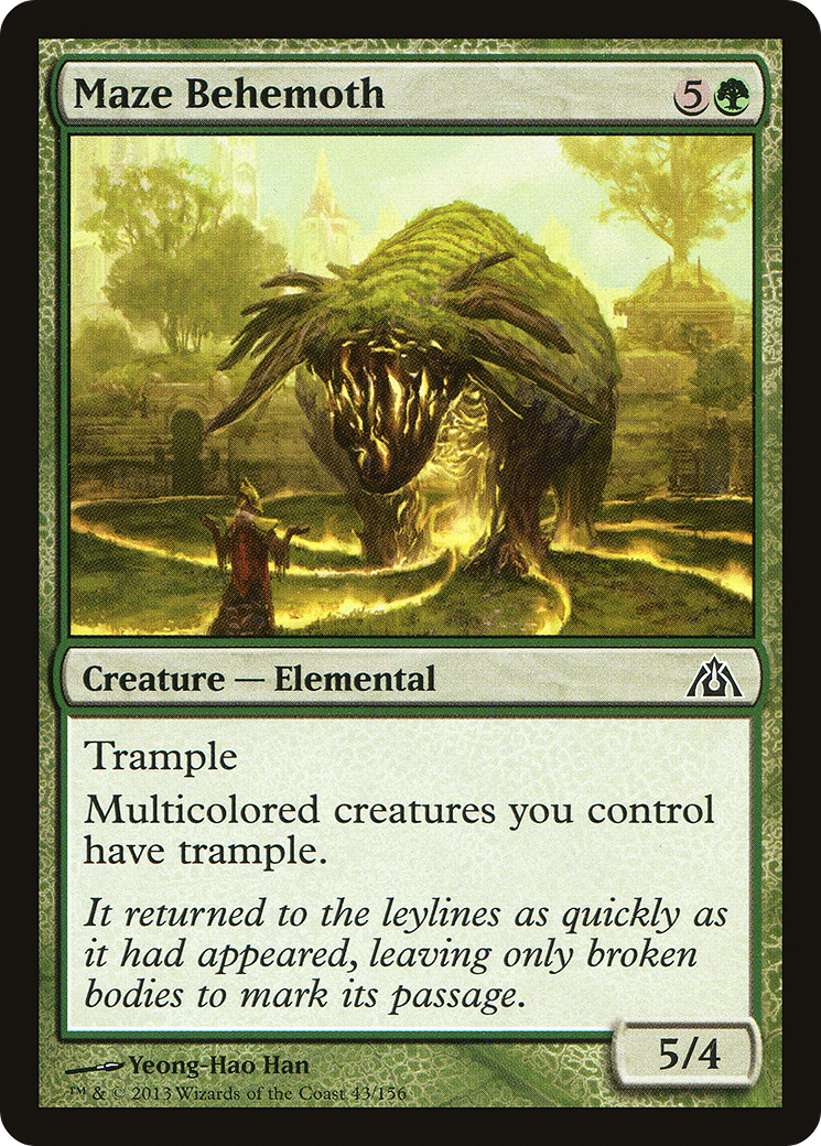 Maze Behemoth [Dragon's Maze] Foil