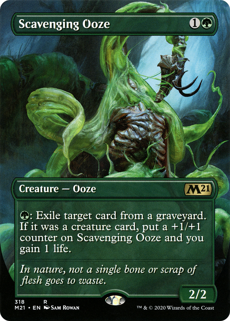 Scavenging Ooze (Borderless Alternate Art) [Core Set 2021] Foil