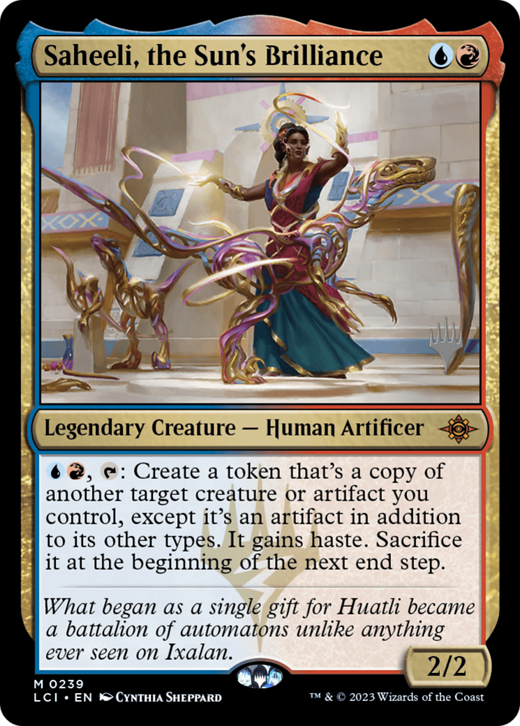 Saheeli, the Sun's Brilliance (Promo Pack) [The Lost Caverns of Ixalan Promos] Foil