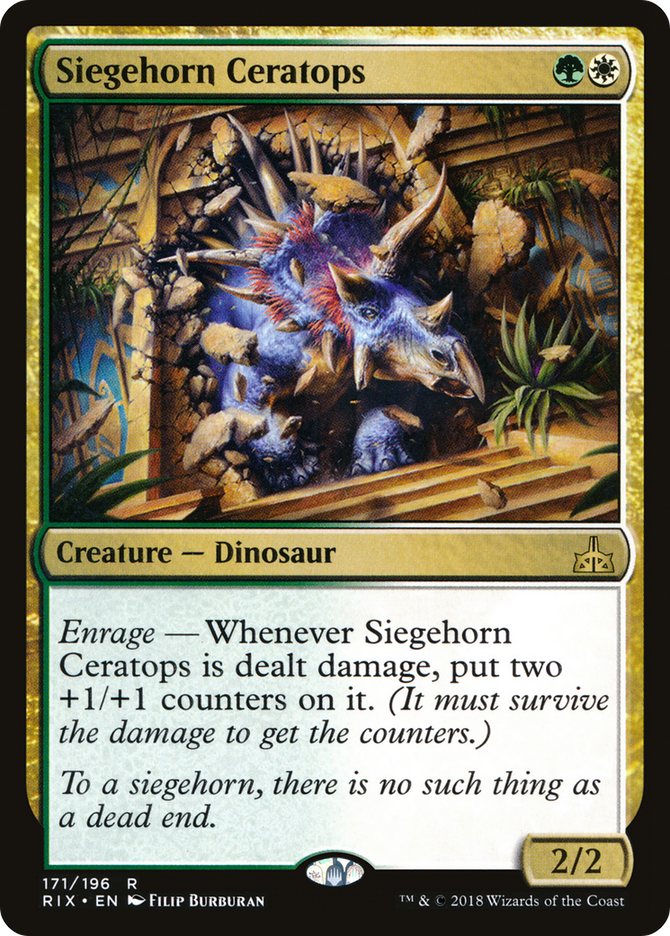 Siegehorn Ceratops [Rivals of Ixalan] Foil