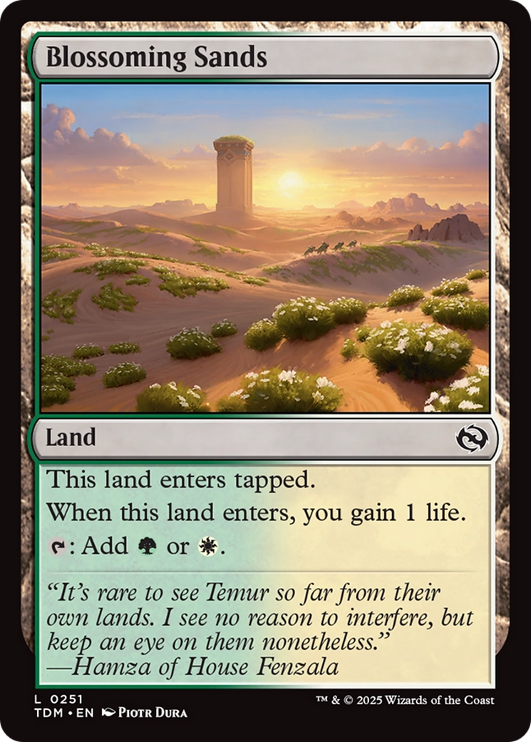Blossoming Sands (251) [Tarkir: Dragonstorm]  Foil