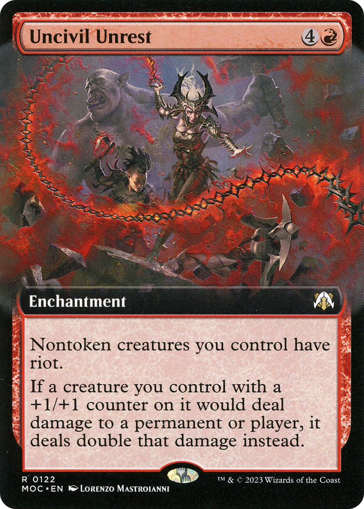Uncivil Unrest (Extended Art) [March of the Machine Commander] Foil