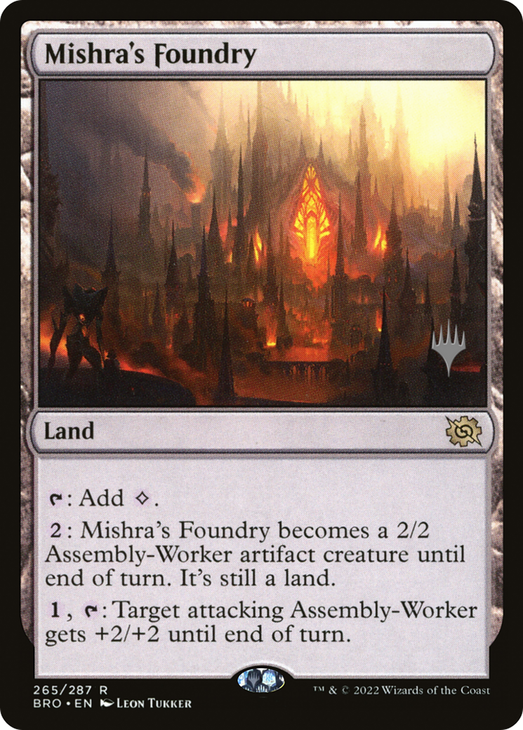 Mishra's Foundry (Promo Pack) [The Brothers' War Promos] Foil
