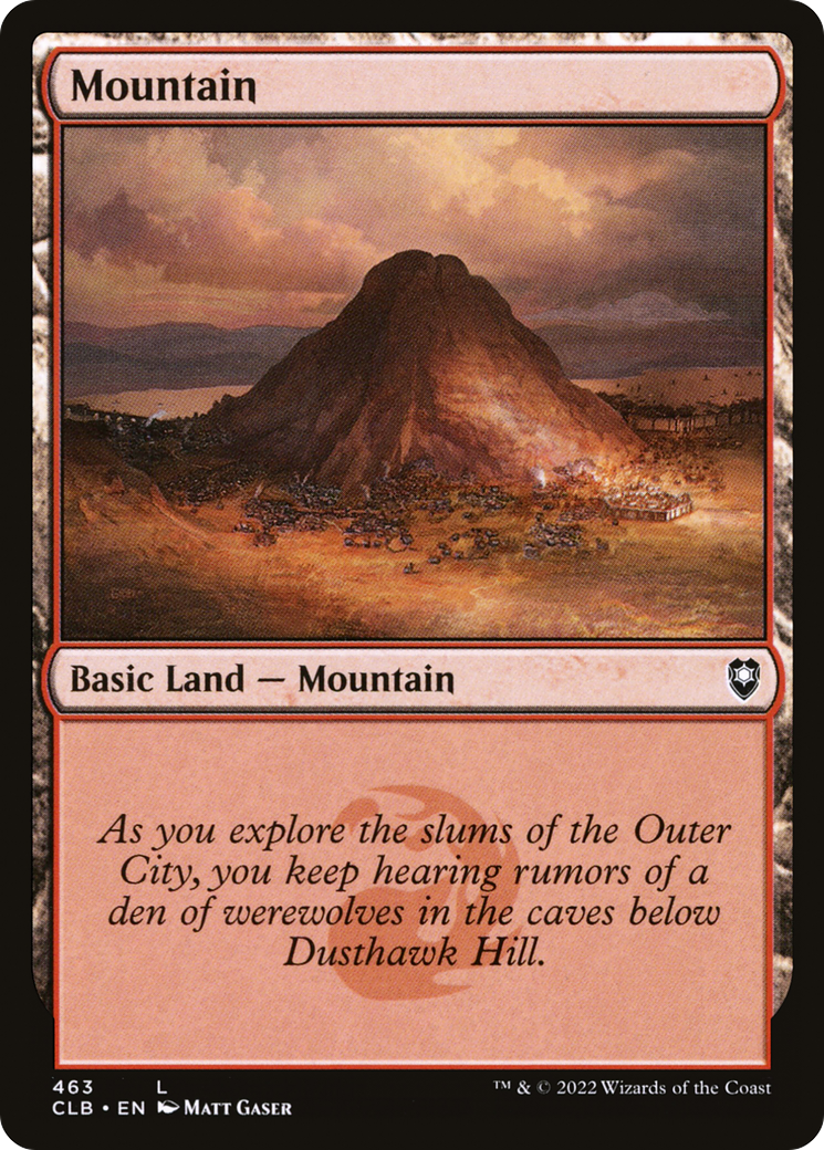Mountain (463) [Commander Legends: Battle for Baldur's Gate] Foil