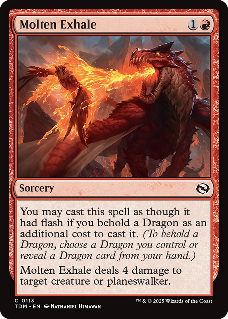 Molten Exhale (113) [Tarkir: Dragonstorm]  Foil