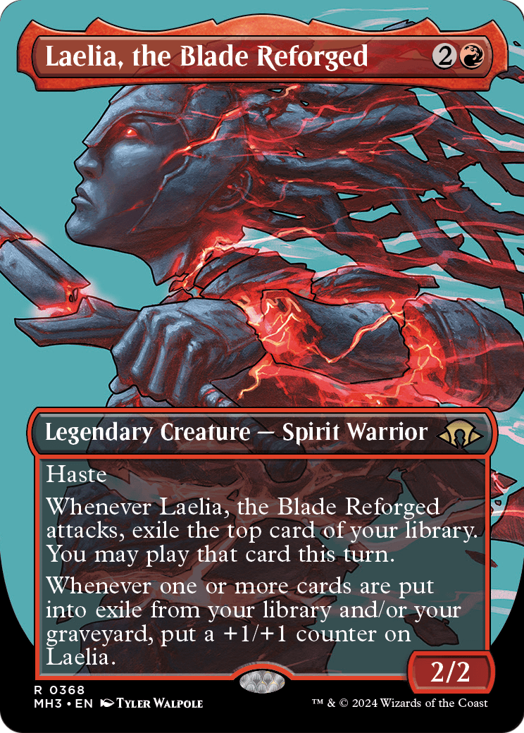 Laelia, the Blade Reforged (Borderless) [Modern Horizons 3] Foil
