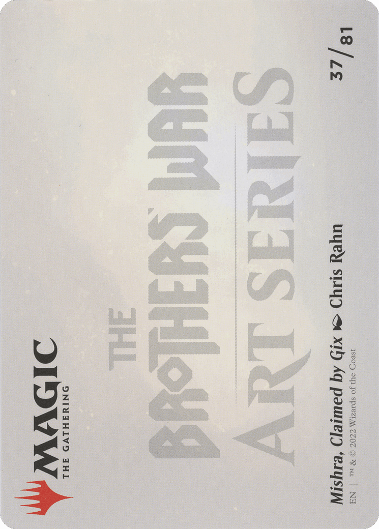 Mishra, Claimed by Gix // Mishra, Claimed by Gix (ABRO-037) - The Brothers' War Art Series (Borderless) Foil