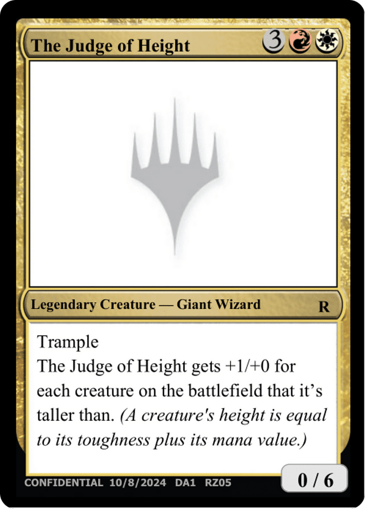 The Judge of Height (DA1-RZ05F) - Unknown Event